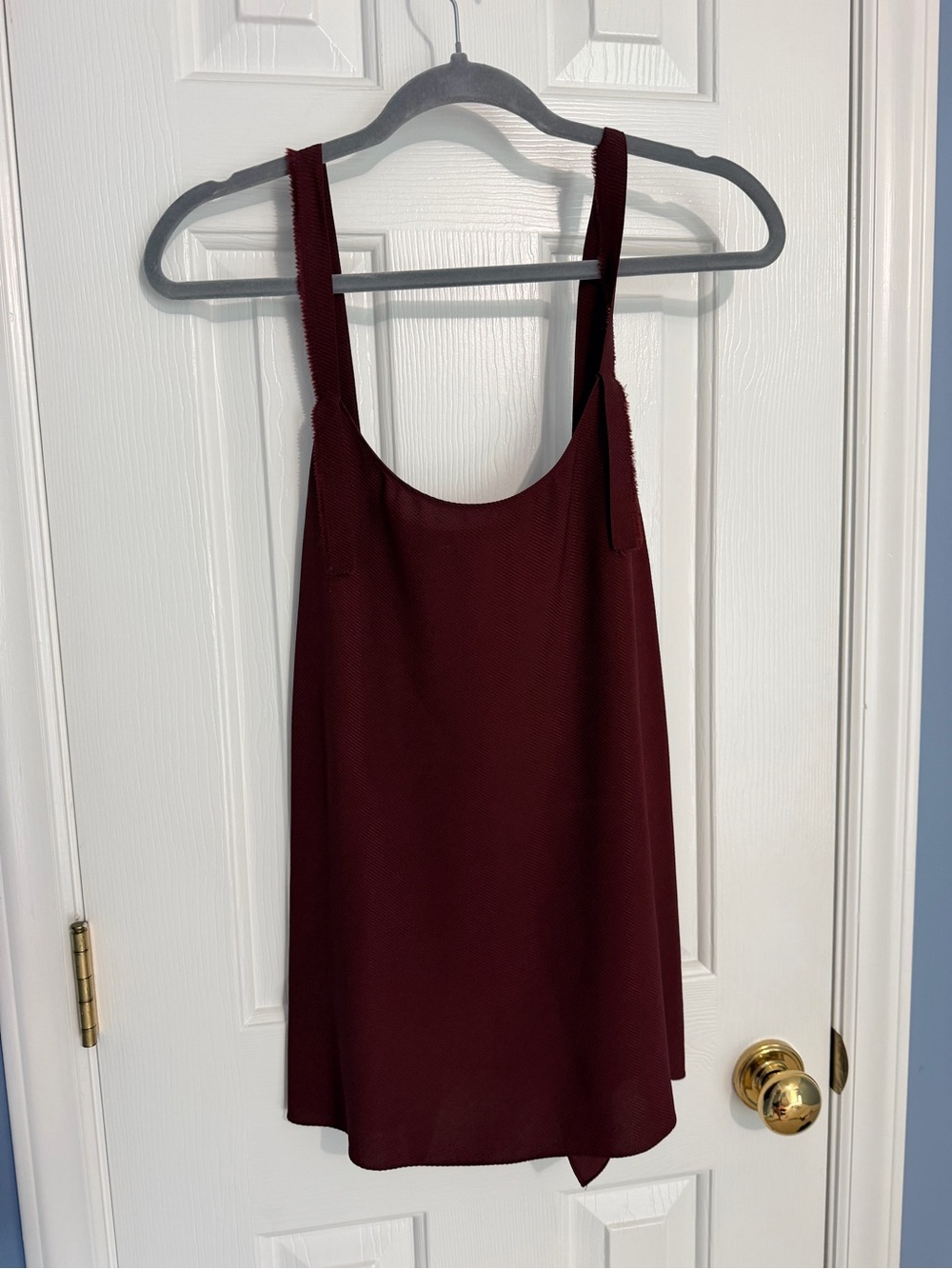 Helmut Lang Burgundy Scoop Neck Camisole